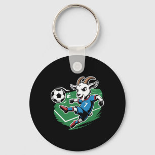 Porte-clés Batteur de chèvre de football numéro 7 de piedll c