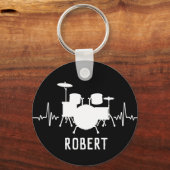 Porte-clés Batteur personnalisé (Recto)