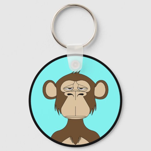 Porte-clés BAYC Art Crypto-Singe (Recto)