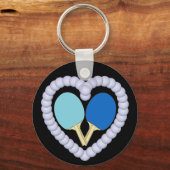 Porte-clés BB Ping Pong Paddle Heart (Recto)
