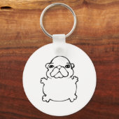 Porte-clés Bble Meme Funny Dog Brainrot Wash My Belly Meme (Recto)