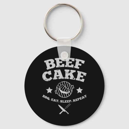 Porte-clés Bbq de gâteau de boeuf (Recto)