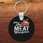 Porte-clés BBQ Drôle pour Whisperer de viande (Recto)