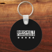 Porte-clés [bbq Dude] Brisket Commander Bbq Shirt  (Recto)