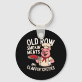 Porte-clés Bbq Old Row Smoking Meats And Clappin Cheeks 1  (Recto)
