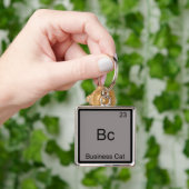Porte-clés Bc - Chat d'affaires Symbole d'élément de chimie d (main)
