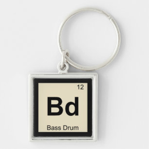Porte-clés Bd - Musique de grosse caisse Chimie Tableau pério
