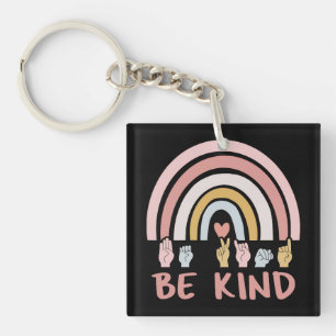 Porte-clés Be Kind ASL III - Langue des Signes Américaine