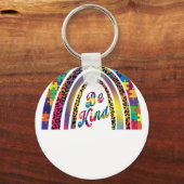 Porte-clés be kind rainbo (Recto)