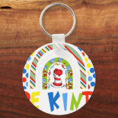 Porte-clés be kind rainbow grinc (Recto)