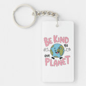 Porte-clés Be Kind to Our Planet 💚 (Devant)
