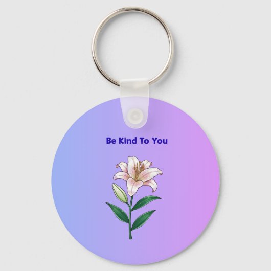 Porte-clés Be Kind To You Lily Self-Care  (Recto)