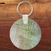 Porte-clés Be The Change - Citation Ghandi (Recto)