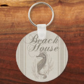 Porte-clés Beach House Seahorse Seashore (Recto)