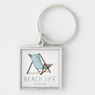 Porte-clés Beach Life Quote Nautical Beach Summer Chair