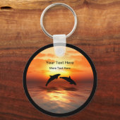 Porte-clés Beach Nature Dolphins Sunset Message Keychains (Recto)