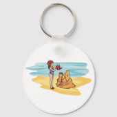 Porte-clés Beach Sandcastle (Verso)