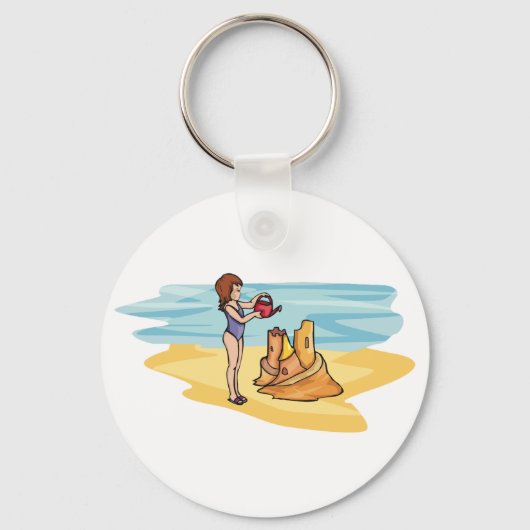Porte-clés Beach Sandcastle (Verso)