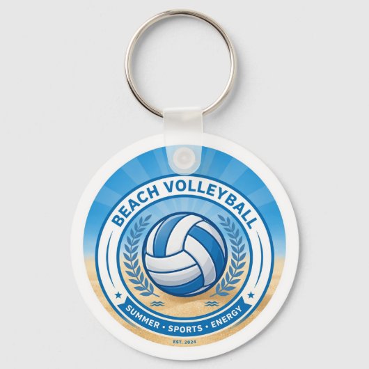 Porte-clés Beach Volleyball Summer Keychain (Recto)