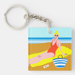 Porte-clés Beachy Keen - Jaune