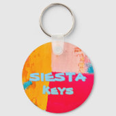 Porte-clés Beachy key chain says “Siesta keys” (Recto)