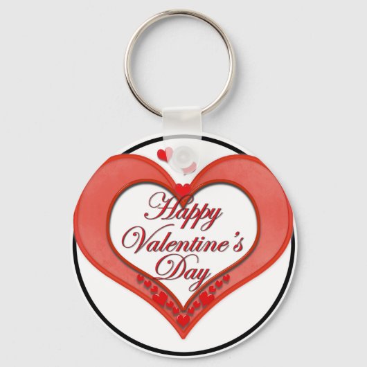 Porte-clés Beaded Red Heart Valentine (Recto)