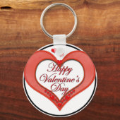 Porte-clés Beaded Red Heart Valentine (Recto)