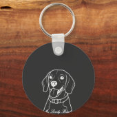 Porte-clés Beagle adorable (Recto)