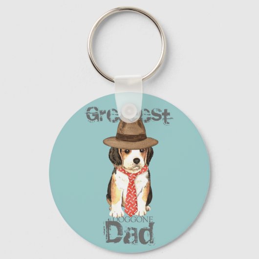 Porte-clés Beagle Dad (Recto)