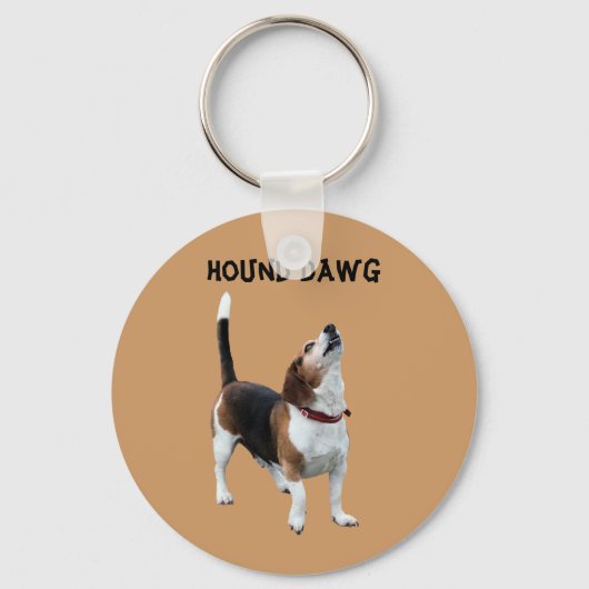 Porte-clés Beagle de Hound Dawg Drôle Porte - clé (Recto)