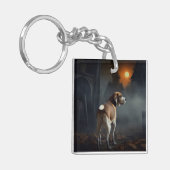 Porte-clés Beagle Halloween effrayant (Devant gauche)