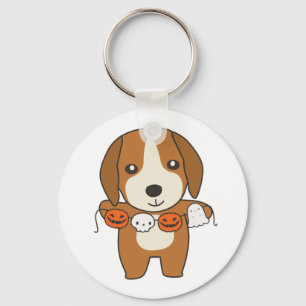 Porte-clés Beagle Happy Halloween Costume de chien Porte - cl