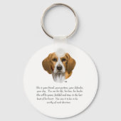 Porte-clés Beagle Keepsake (Recto)