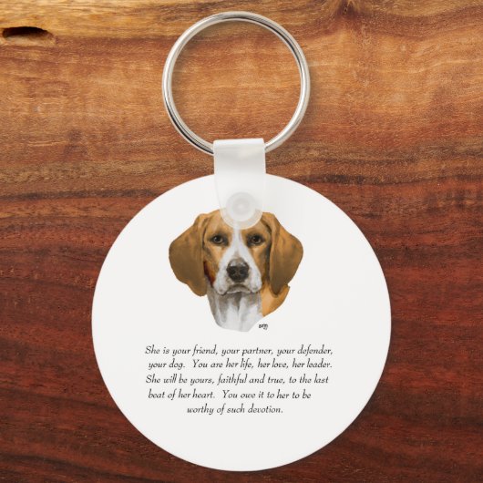 Porte-clés Beagle Keepsake (Recto)