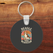 Porte-clés Beagle Me Rend Heureux Vous Pas Tellement Chien (Recto)