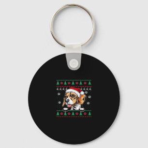 Porte-clés Beagle Noël Super Chien Xmas Supersize T-Shirt