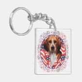 Porte-clés Beagle Patriotique (Devant gauche)