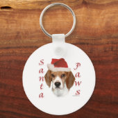 Porte-clés Beagle Père Noël Paws (Verso)