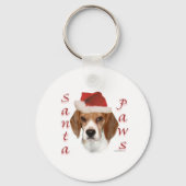 Porte-clés Beagle Père Noël Paws (Verso)