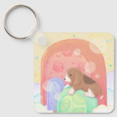 Porte-clés Beagle & Popsicles (Recto)