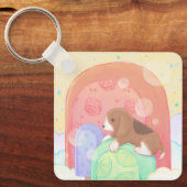 Porte-clés Beagle & Popsicles (Recto)