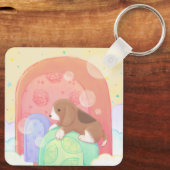 Porte-clés Beagle & Popsicles (Verso)