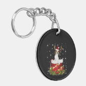 Porte-clés Beagle Reindeer présent cadeau de Noël (Devant gauche)