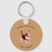 Porte-clés Beagles Are A Howl Cute Dog Personalized (Recto)