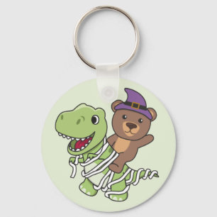 Porte-clés Bear Happy Halloween T-rex Porte - clé costume mam