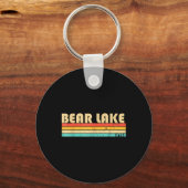 Porte-clés Bear Lake Utah Funny Pêche Camping été (Recto)