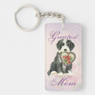 Porte-clés Beardie Heart Maman
