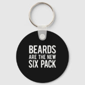 Porte-clés Beards Are The New Six Pack (Recto)