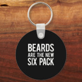 Porte-clés Beards Are The New Six Pack  (Recto)