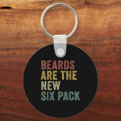 Porte-clés Beards Are The New Six Pack Funny Bearded Men  (Recto)